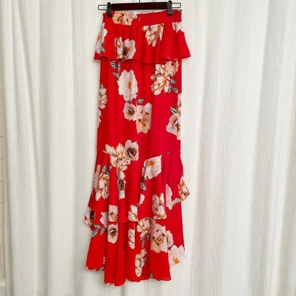 Misa Los Angeles Lucia Maxi Ruffle Skirt